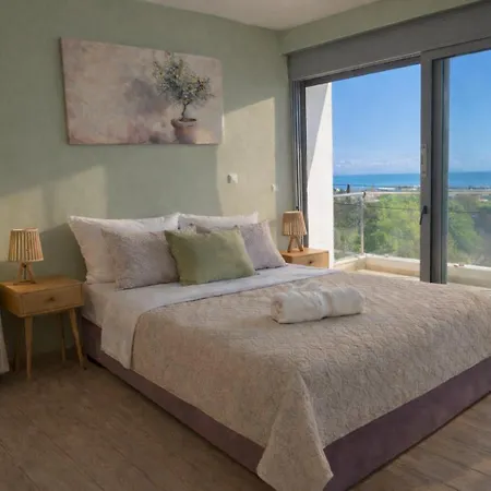 Alkion Sea View, Olive Tree Garden & Spacious Terrace Вилла Родос