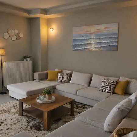 别墅 Alkion Sea View, Olive Tree Garden & Spacious Terrace Rhodes City