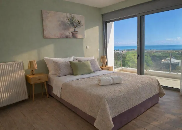 Alkion Sea View, Olive Tree Garden & Spacious Terrace Вилла Родос