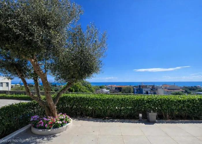 Villa Alkion Sea View, Olive Tree Garden & Spacious Terrace Rhodes City