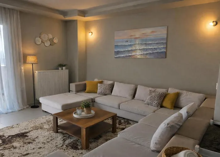别墅 Alkion Sea View, Olive Tree Garden & Spacious Terrace Rhodes City